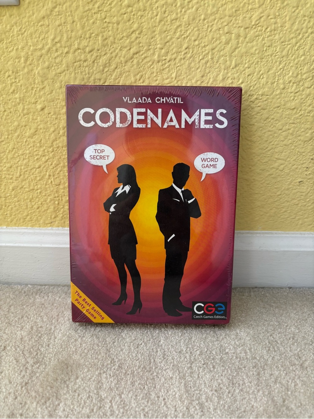 Codenames Party Word Game - Red Orange Gradient Box
